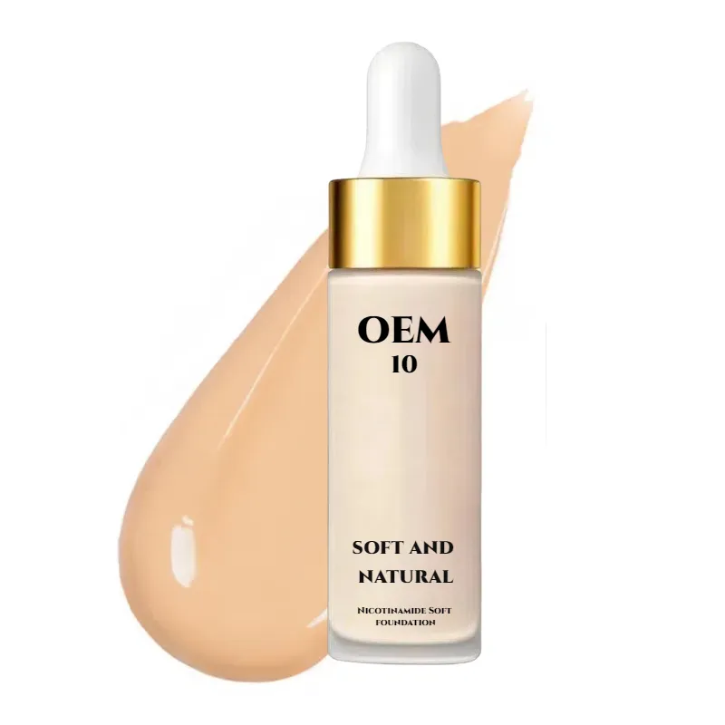 Échantillons de fondation liquide personnalisés disponibles pour les tests