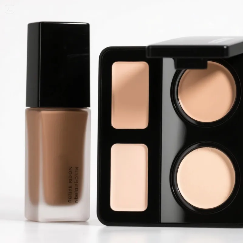 Étiquette privée du fabricant de fondations en poudre minérale